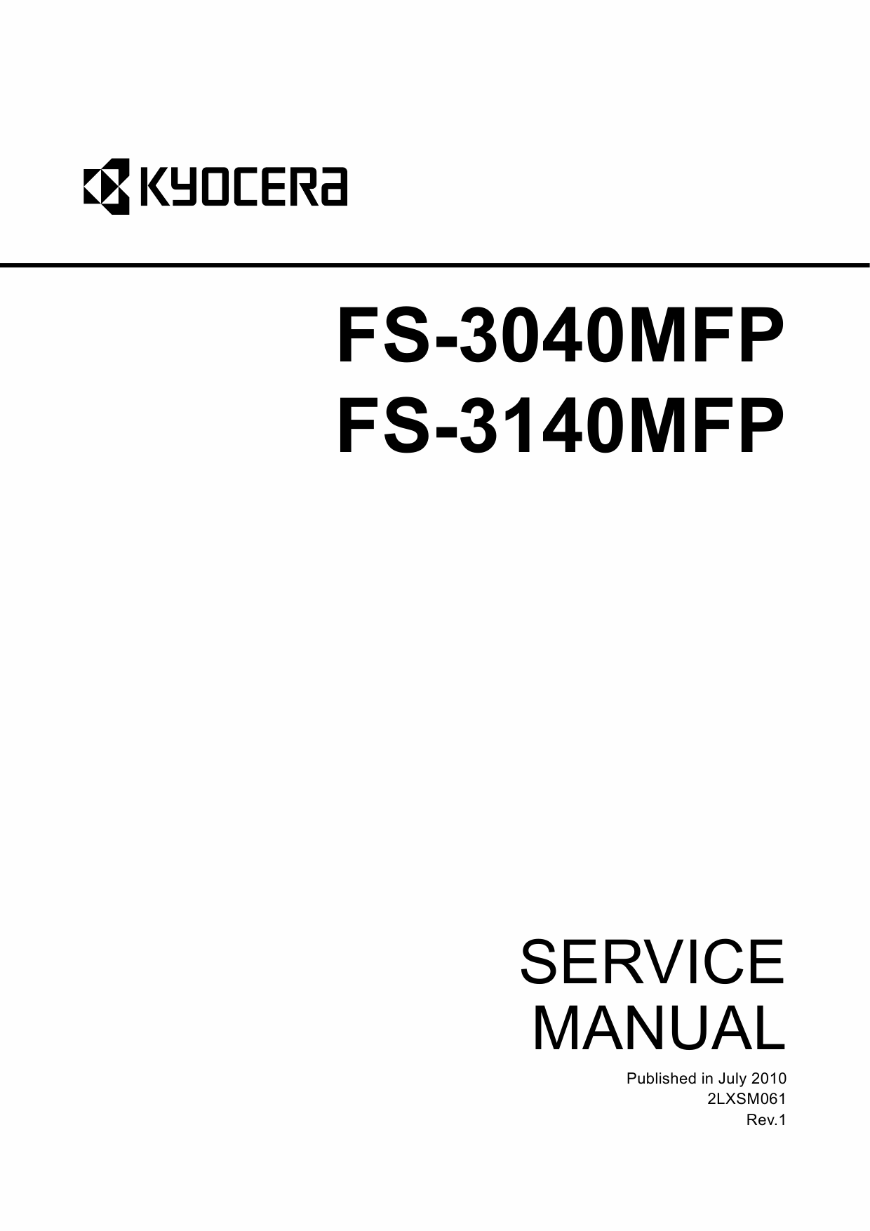 KYOCERA MFP FS-3040MFP 3140MFP Parts and Service Manual-1
